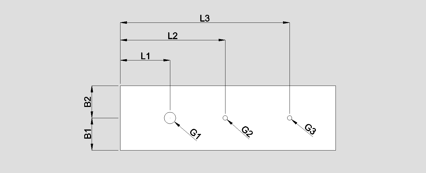 Het boren van gaten in balken of strippen